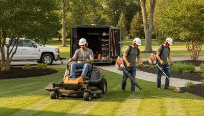 Cape Coral, FL tree service crew trimming and removing trees for safe, healthy landscaping