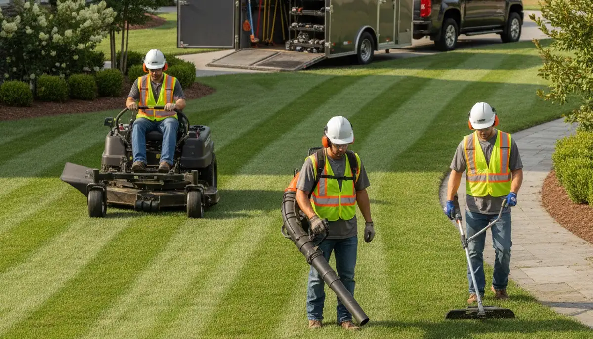 Cape Coral, FL tree service crew providing professional tree care for residential properties