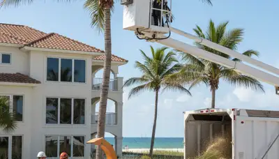 Tree service crew in Cape Coral, FL providing professional tree removal and trimming expertise