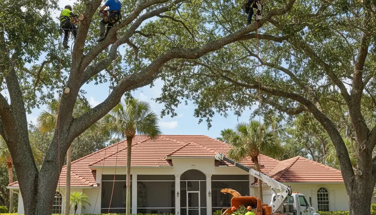 Cape Coral, FL tree service team providing professional tree removal and trimming for homeowners